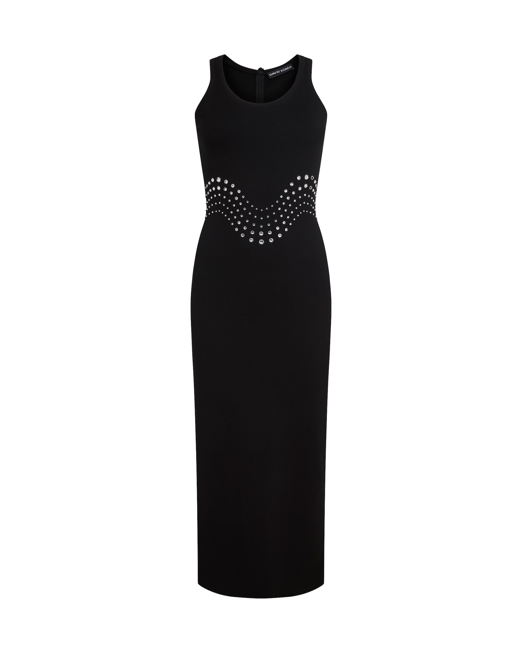 オールインワン・サロペット David Koma Rectangle Crystal Embroidery Detail Midi Dress RECTANGLE CRYSTAL EMBROIDERY DETAIL MIDI DRESS – David Koma