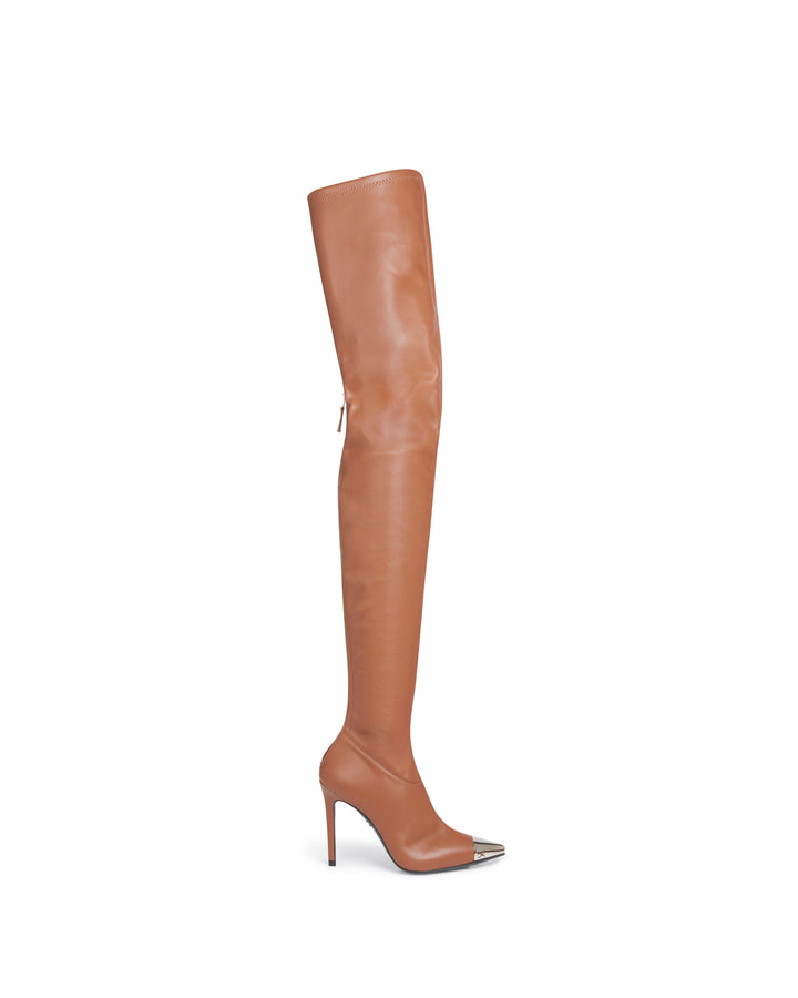 THIGH HIGH STRETCH NAPPA BOOTS