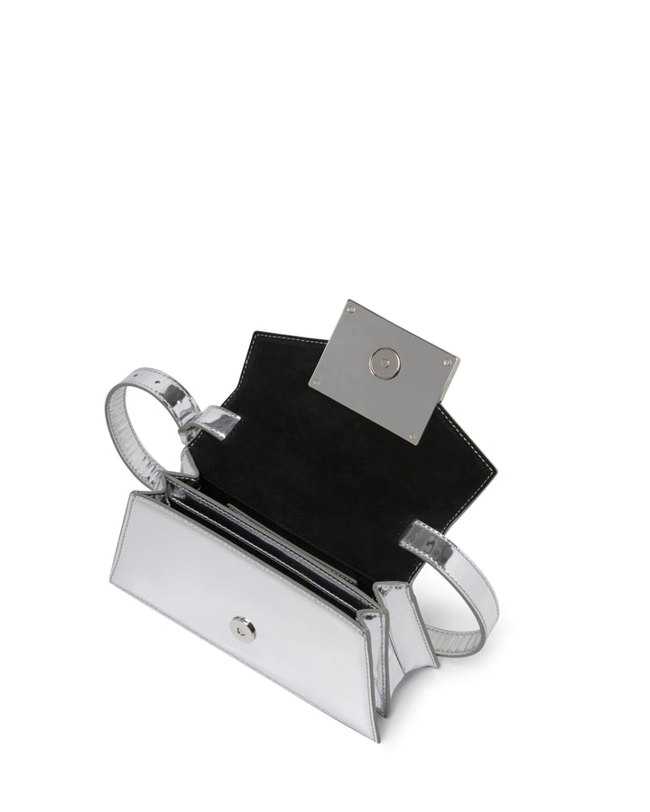 DK MINI CITY BAG IN SILVER