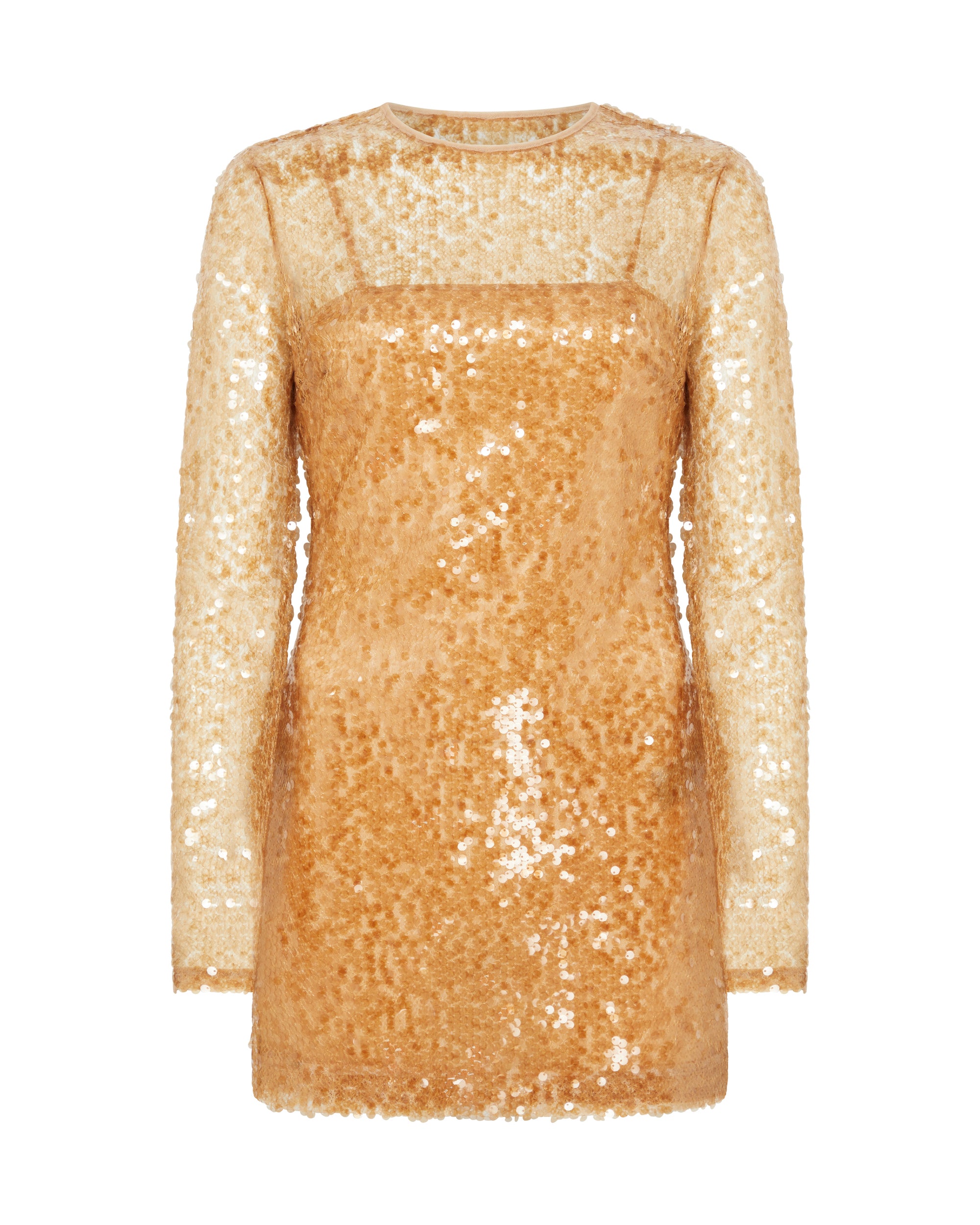 orange sunny mood sequin long sleeve mini dress Burnt Orange Sequin Long Sleeve Short Party Dress Modsele