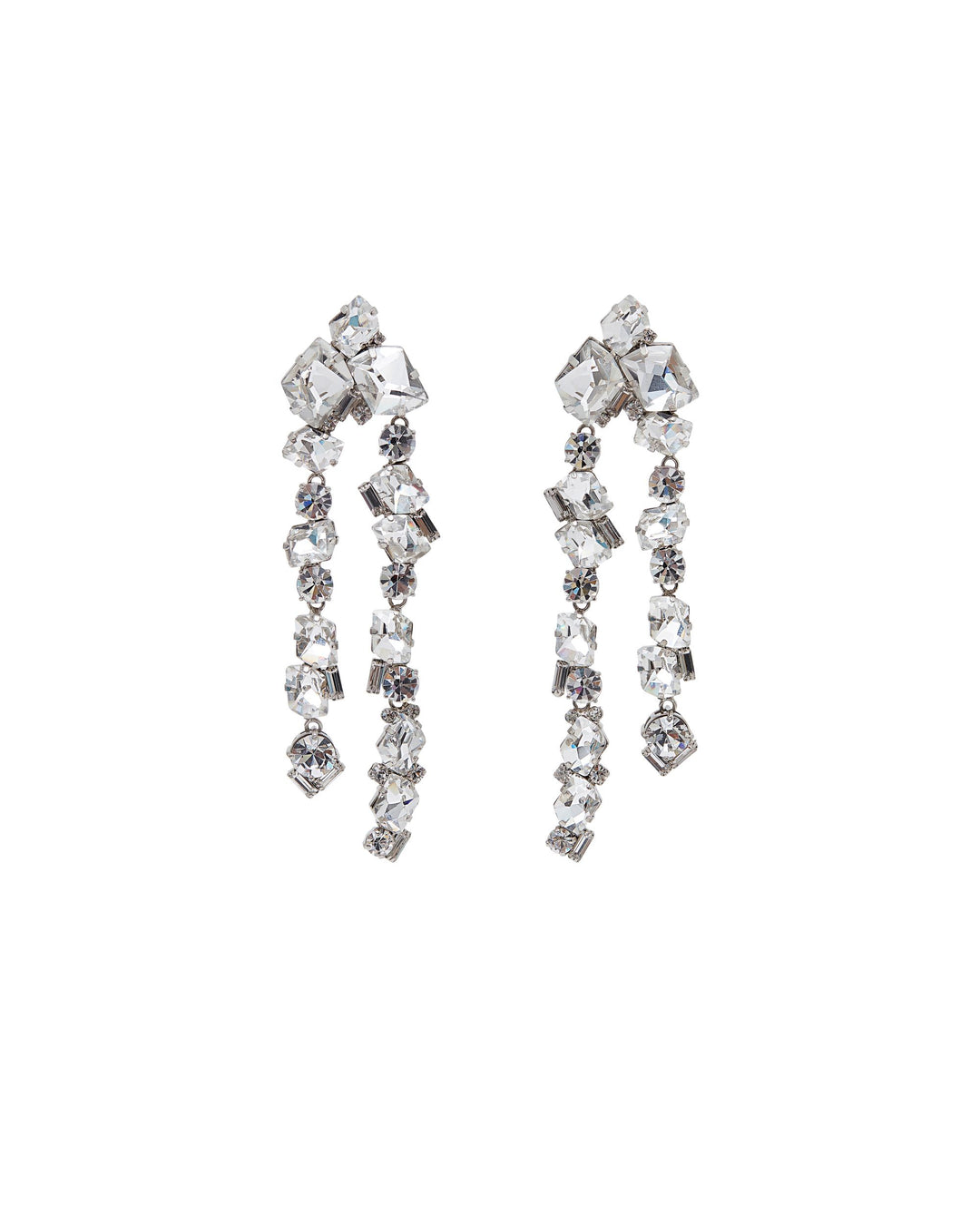 IRREGULAR CRYSTAL CHANDELIER EARRINGS