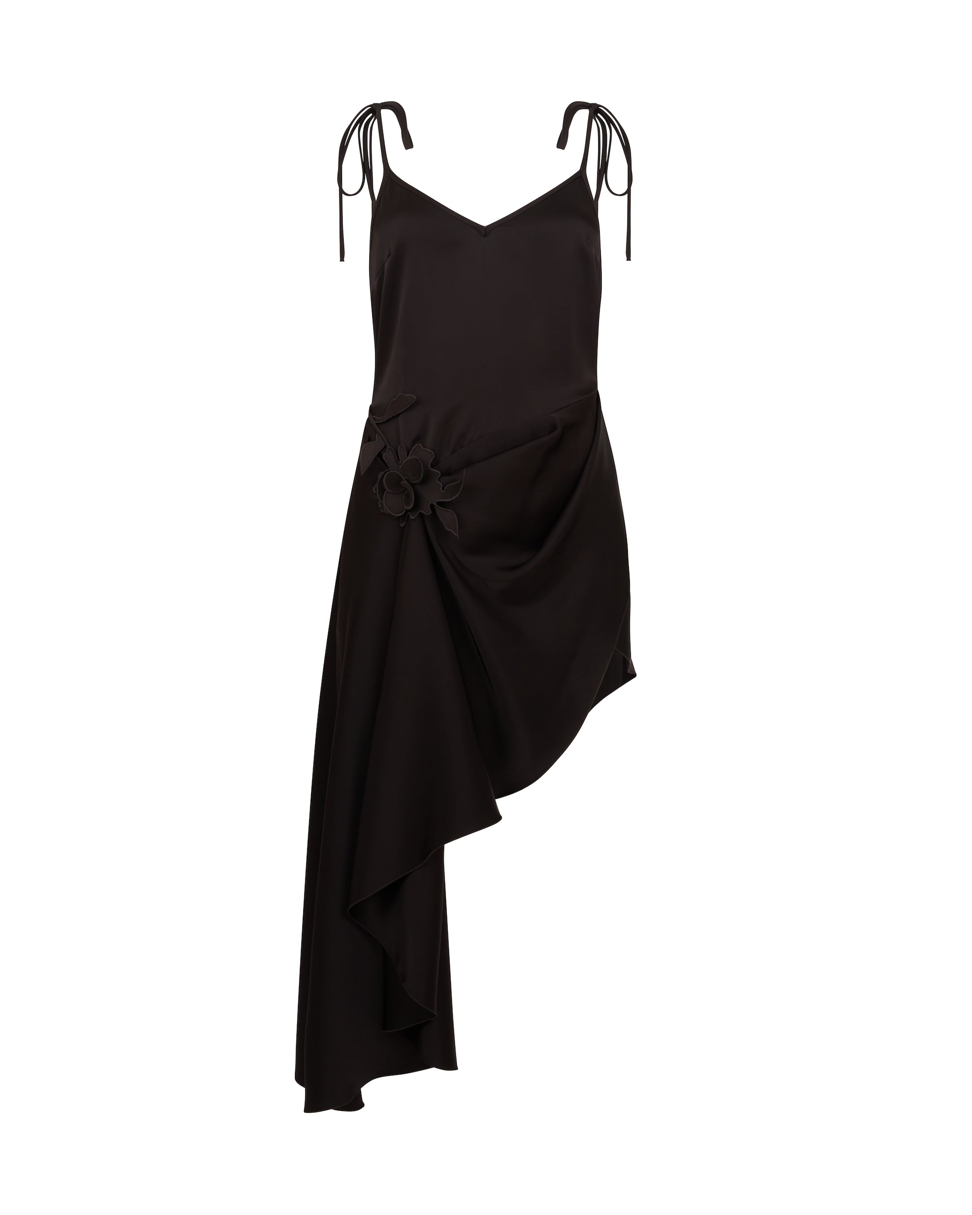 LACE ROSE SATIN MINI DRESS – David Koma