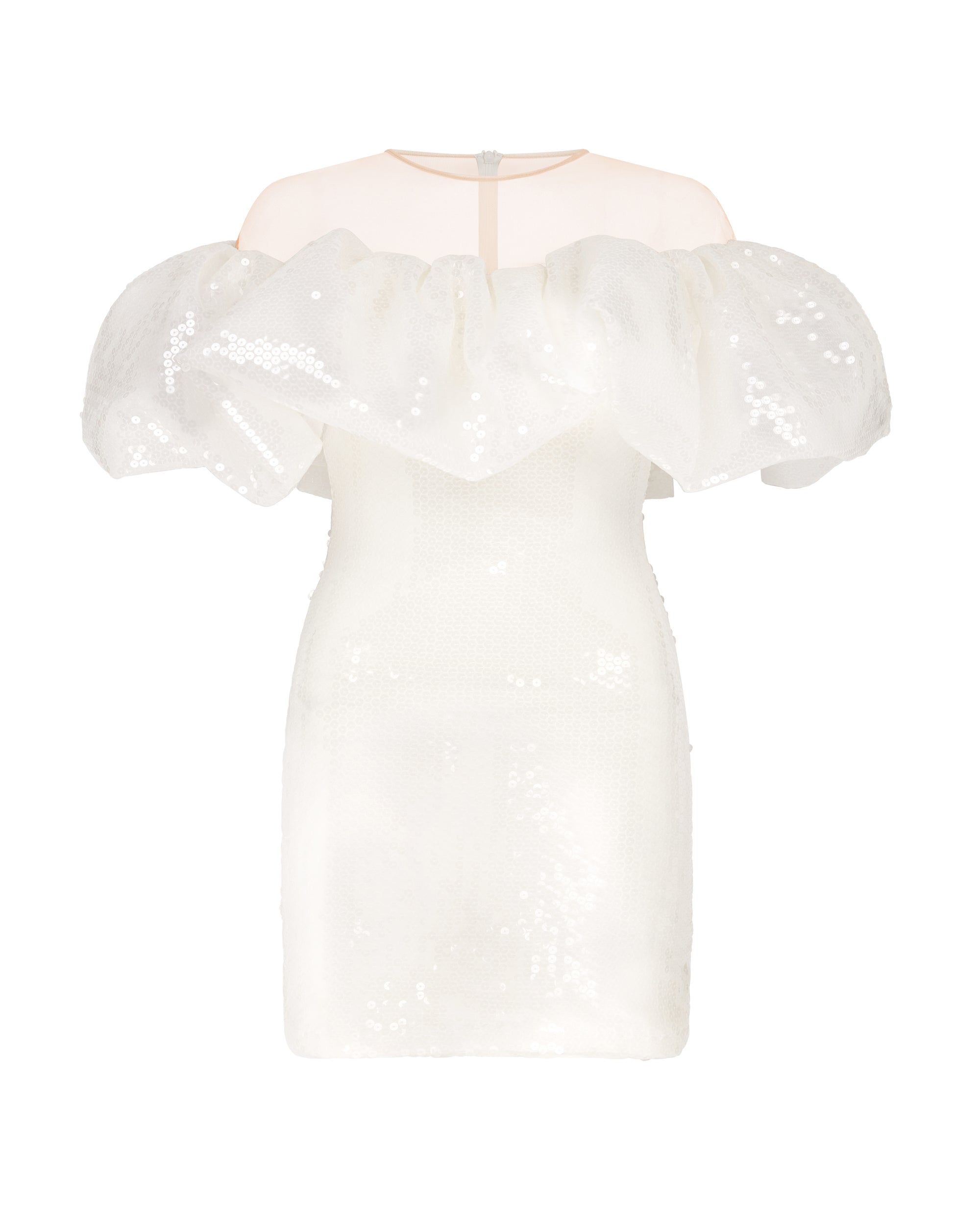 PUFF TOP DETAIL SEQUIN MINI DRESS – David Koma