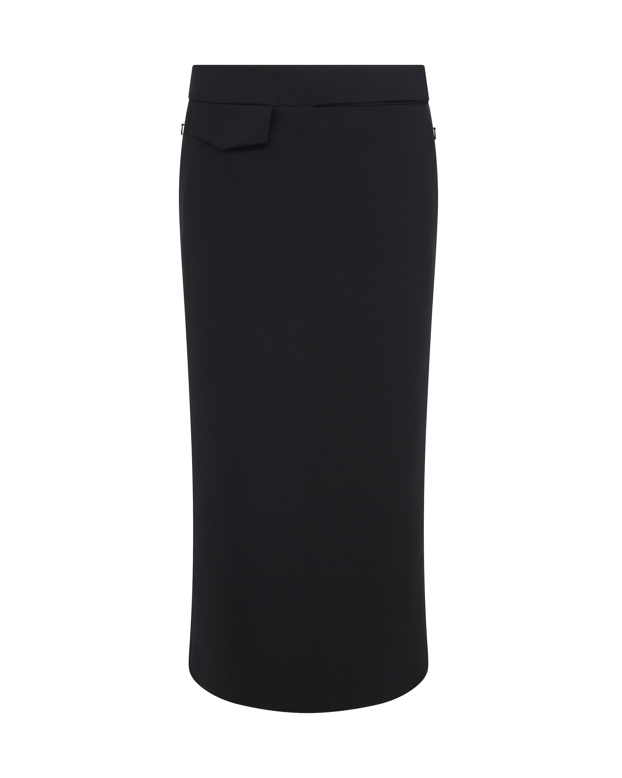 ワンピース DAVID KOMA Women Mid Skirts PF24DK10DA BLACK Black POCKET DETAIL MIDI SKIRT IN BLACK – David Koma