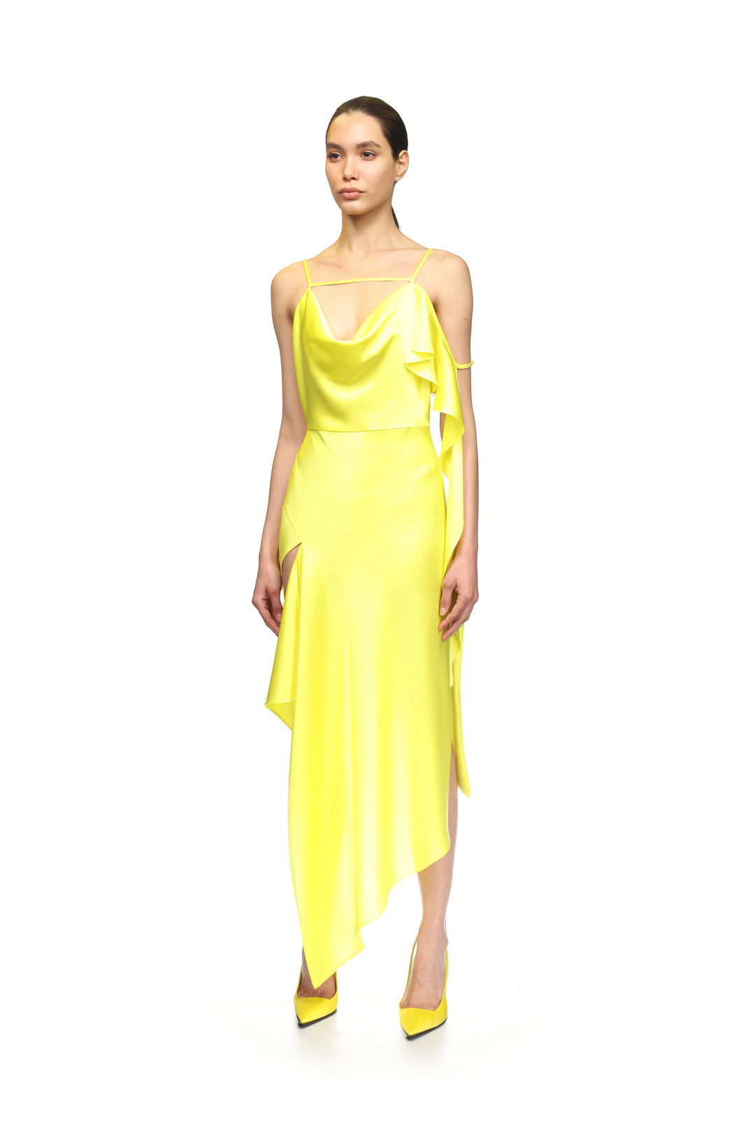 SLINGBACK PUMPS IN YELLOW