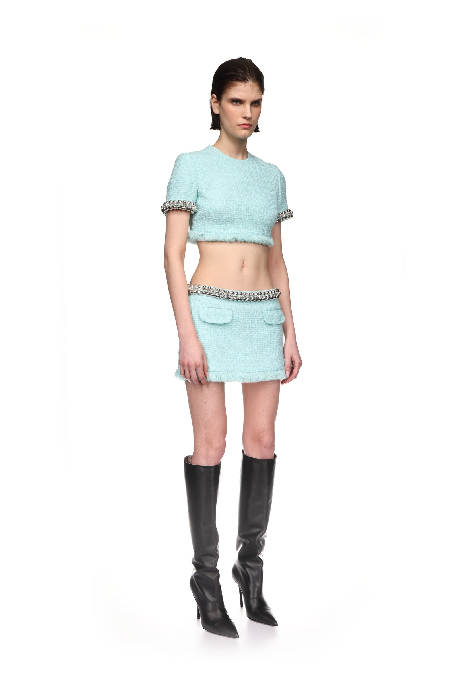 ミニスカート DAVID KOMA Women Mini Skirts SS23DK07SBLUE David Koma Skirt - Blue - Women | SS23DK07SBLUE | thebs.com