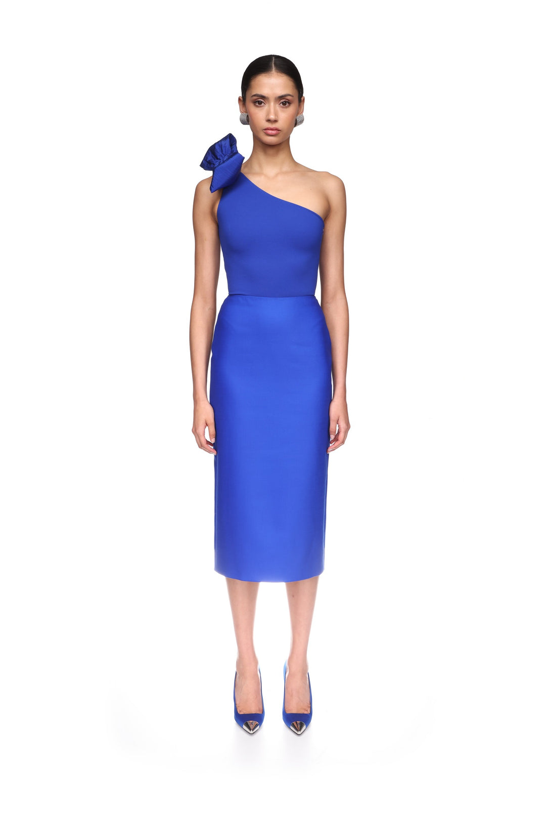 TAILORING WOOL PENCIL MIDI SKIRT