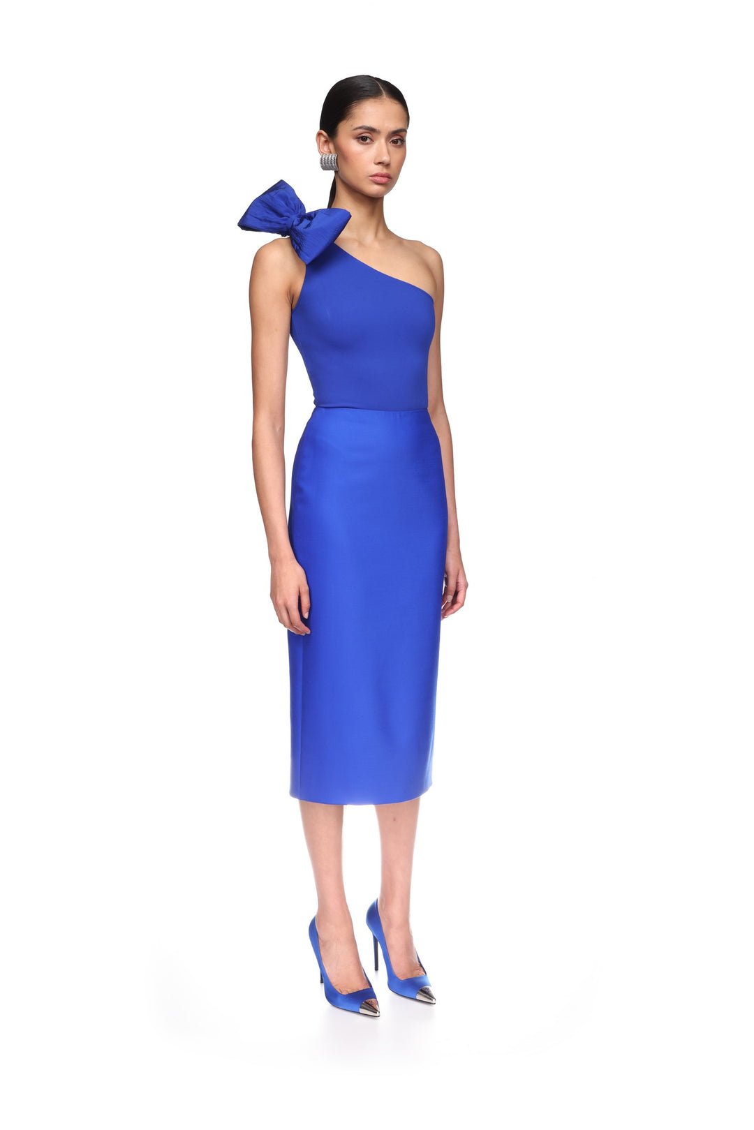 TAILORING WOOL PENCIL MIDI SKIRT