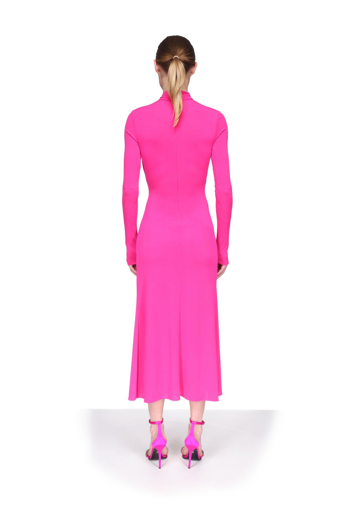 CRYSTAL ARCH AND LONG SLEEVE MIDI DRESS