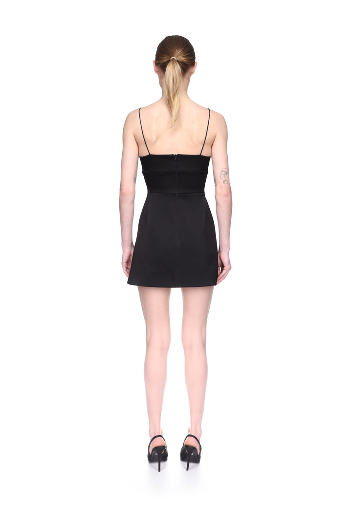 SILVER SPHERE EMBROIDERY CAMI MINI DRESS