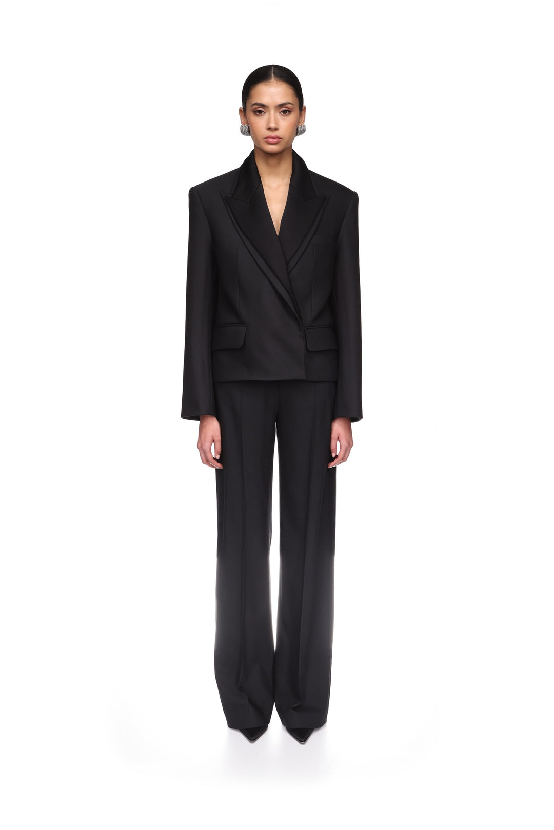 ADJUSTABLE WAIST TUXEDO TROUSERS
