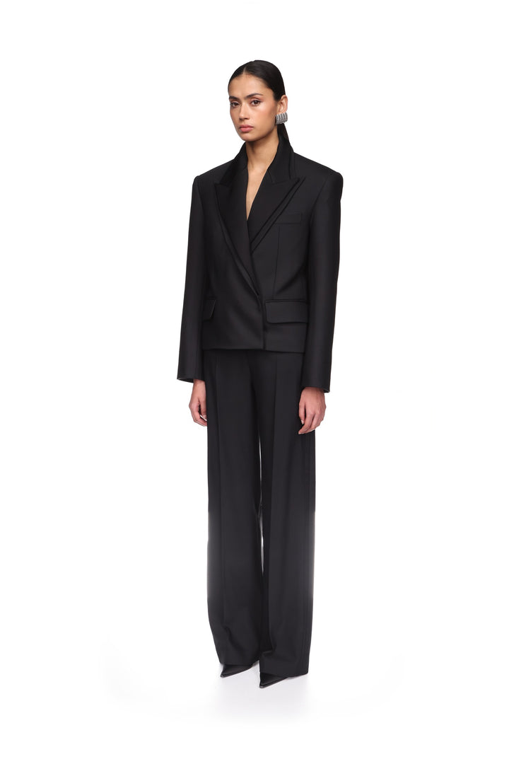 ADJUSTABLE WAIST TUXEDO TROUSERS