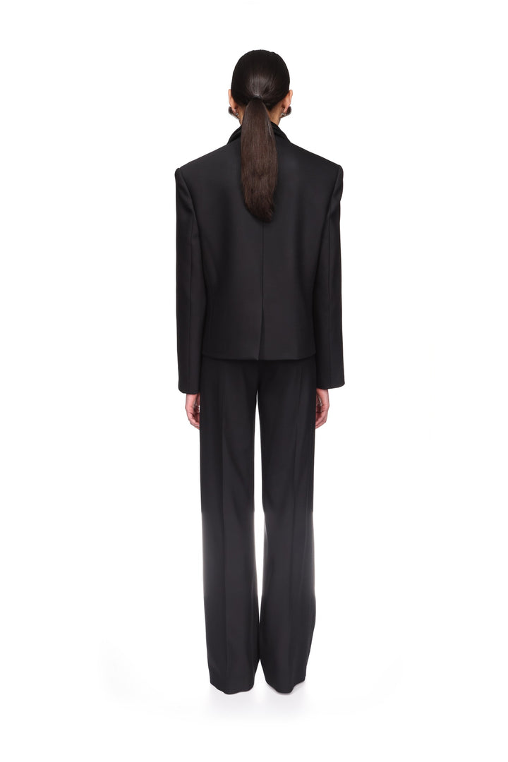 ADJUSTABLE WAIST TUXEDO TROUSERS