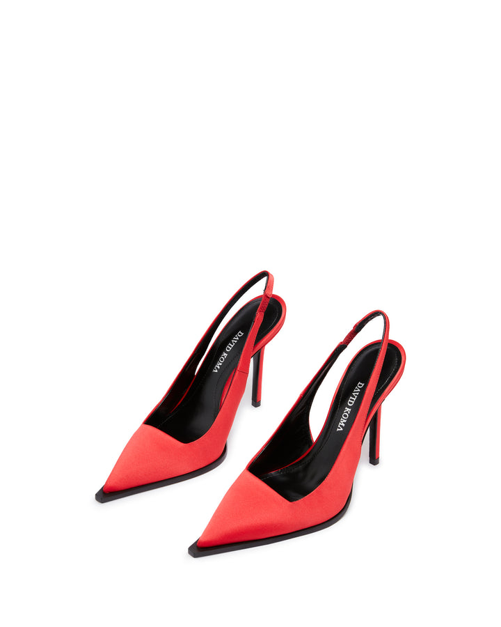 SLINGBACK PUMPS IN RED