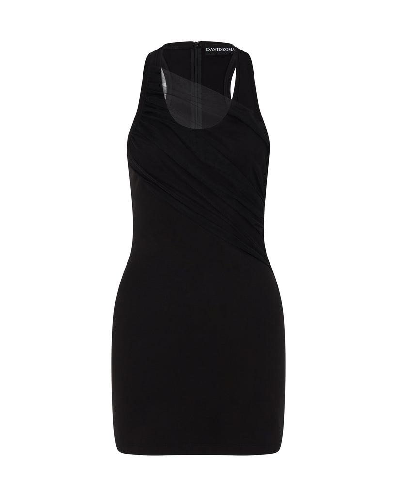 GATHERED TULLE TANK MINI DRESS – David Koma