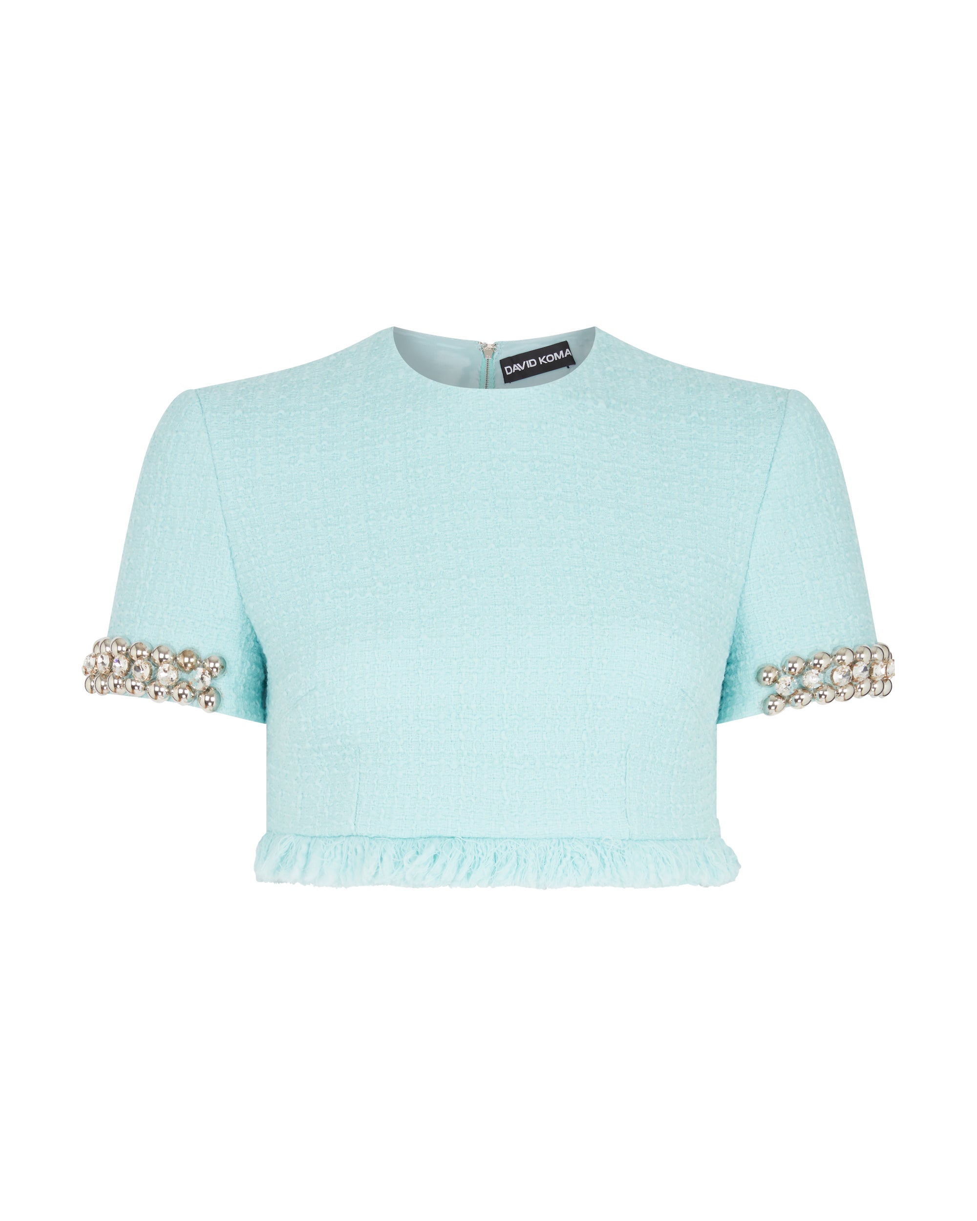 スカート DAVID KOMA Gonna 'Fish Net Layered' Blue AMBIDEX Store ○CHIJIMI TIERED スカート(F SKY): FLAT-cic-HATENA