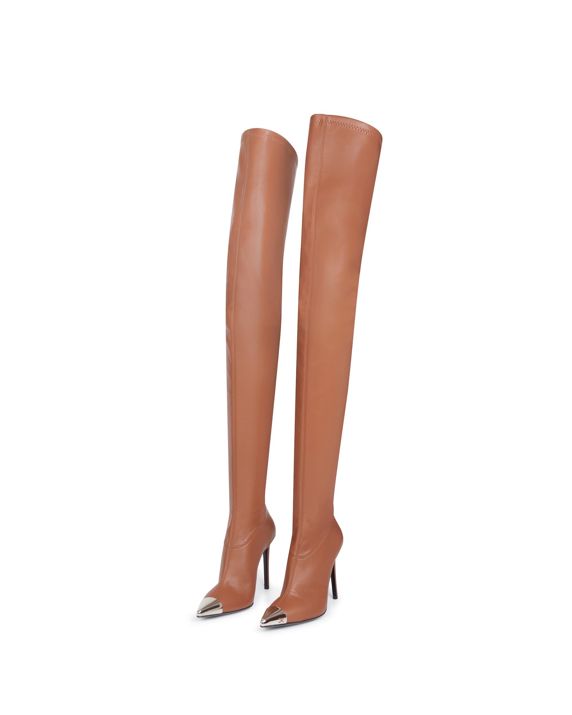 THIGH HIGH STRETCH NAPPA BOOTS – David Koma