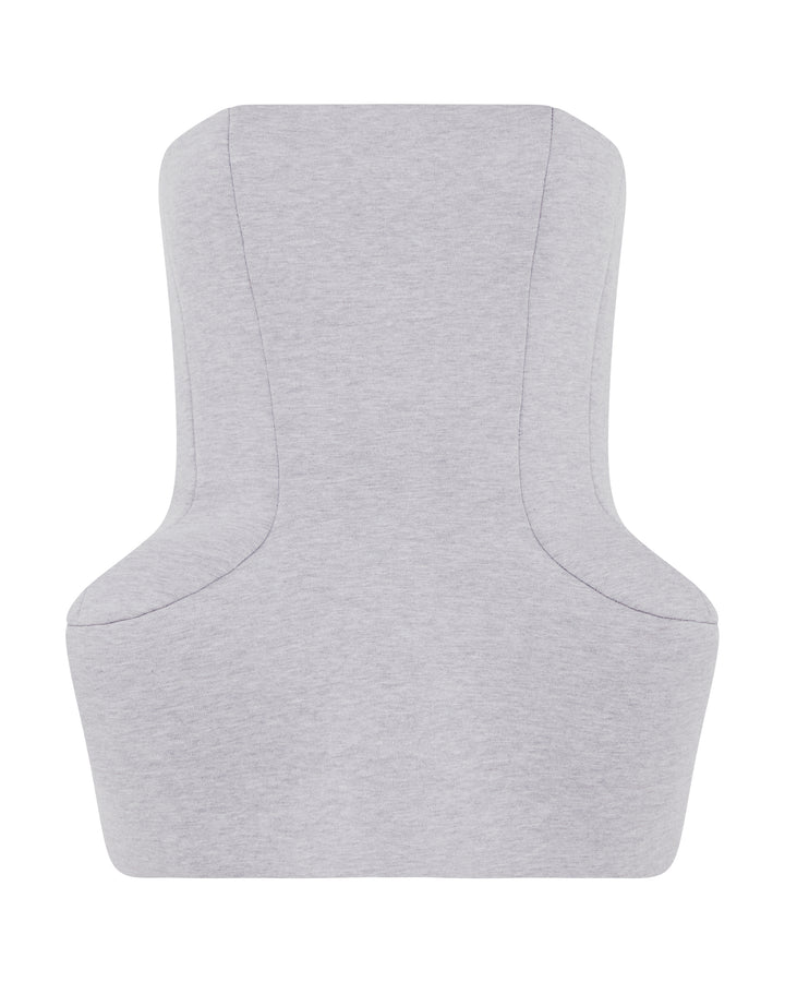 STRAPLESS TOP WITH PADDED HIP DETAIL