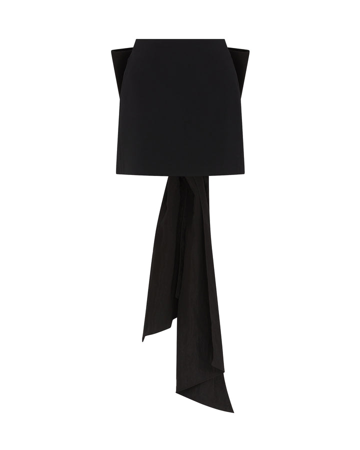 OVERSIZED BOW DETAIL MINI SKIRT