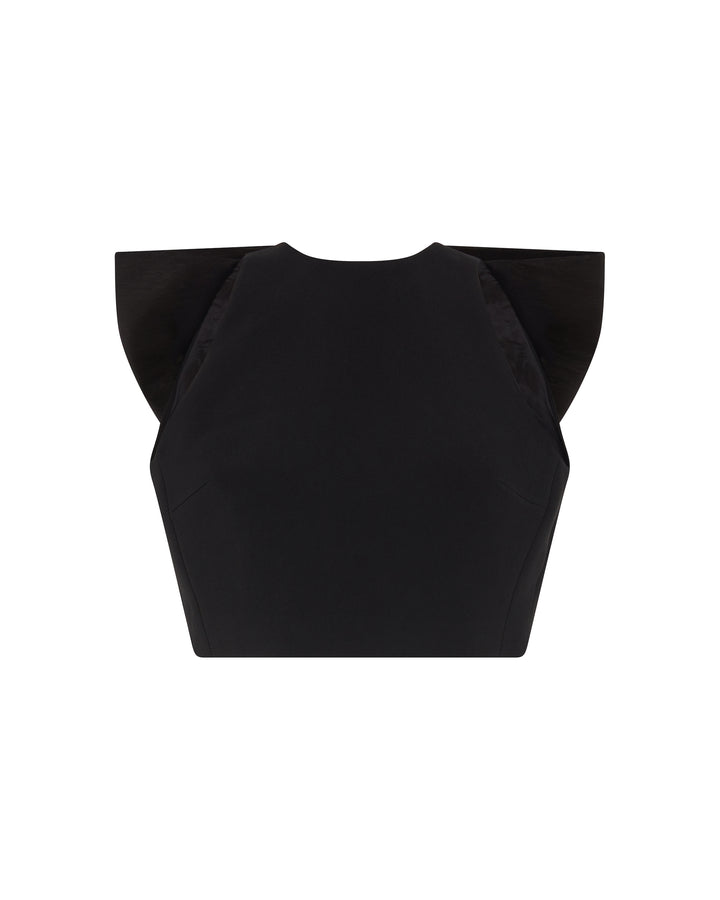 OVERSIZED BOW DETAIL CROP TOP