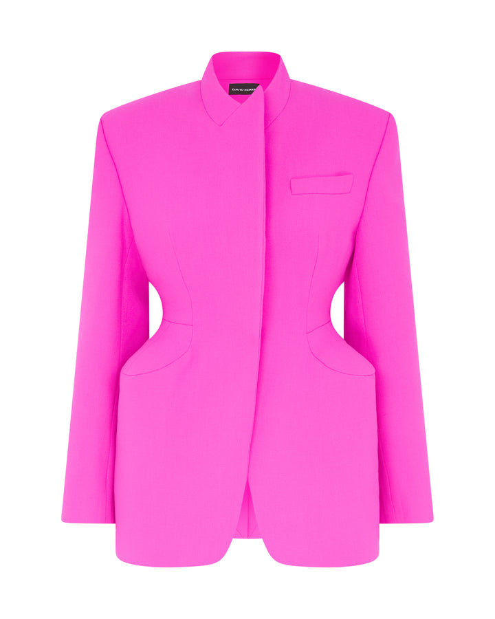 PADDED HIP DETAIL JACKET
