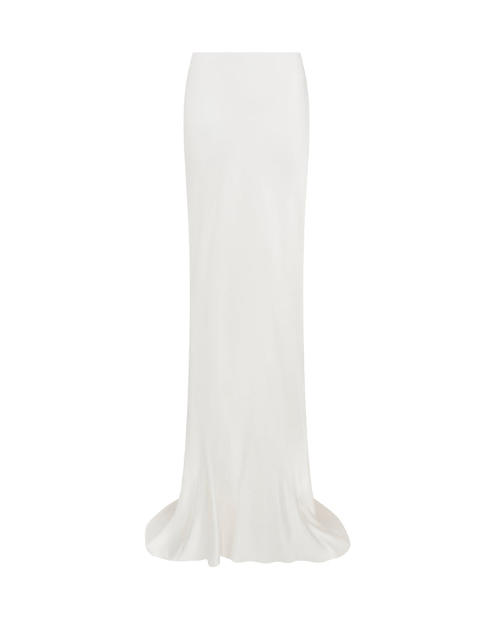 LOW WAIST SATIN MAXI SKIRT