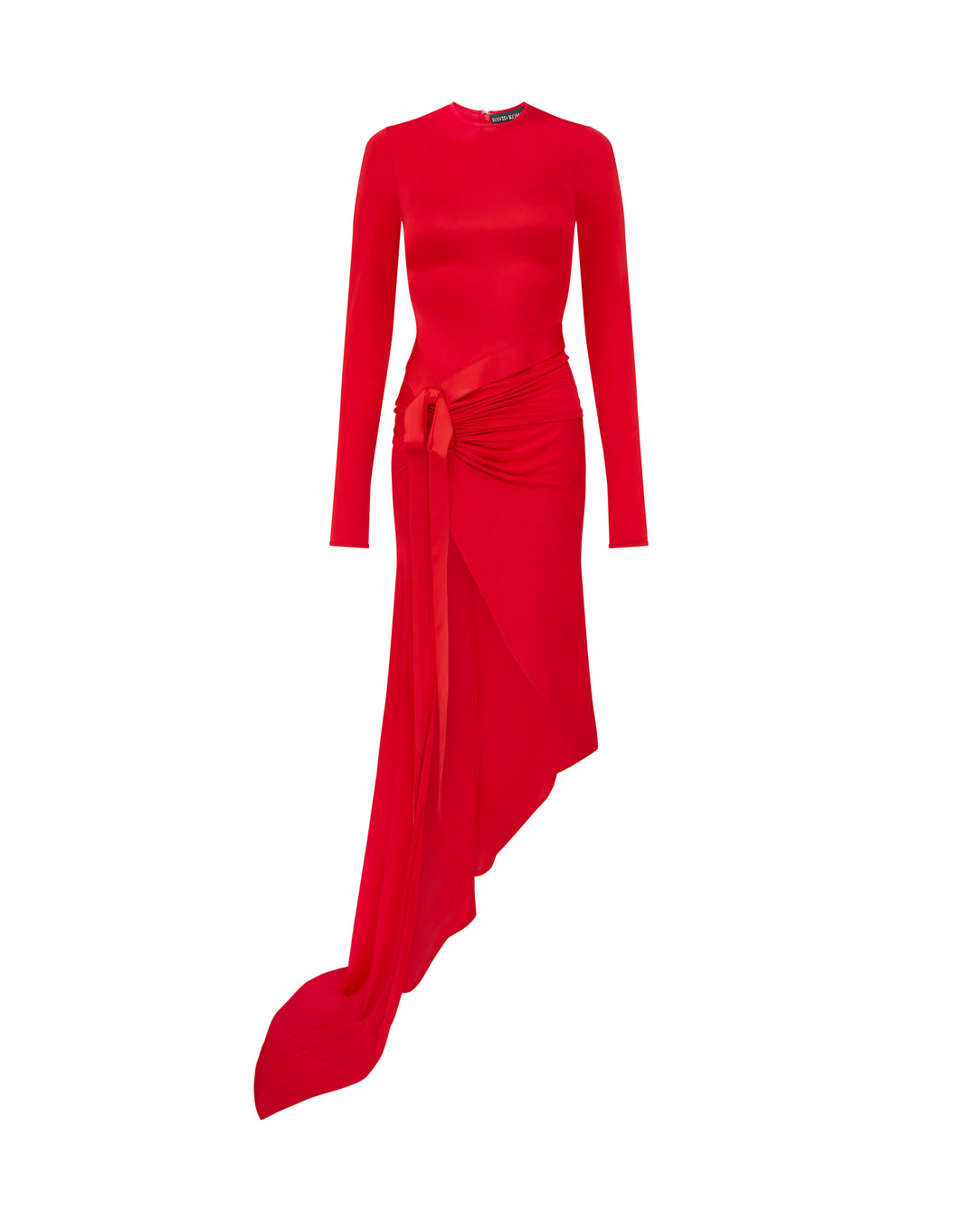david koma asymmetric dress David Koma Cowl-neck Asymmetric Dress