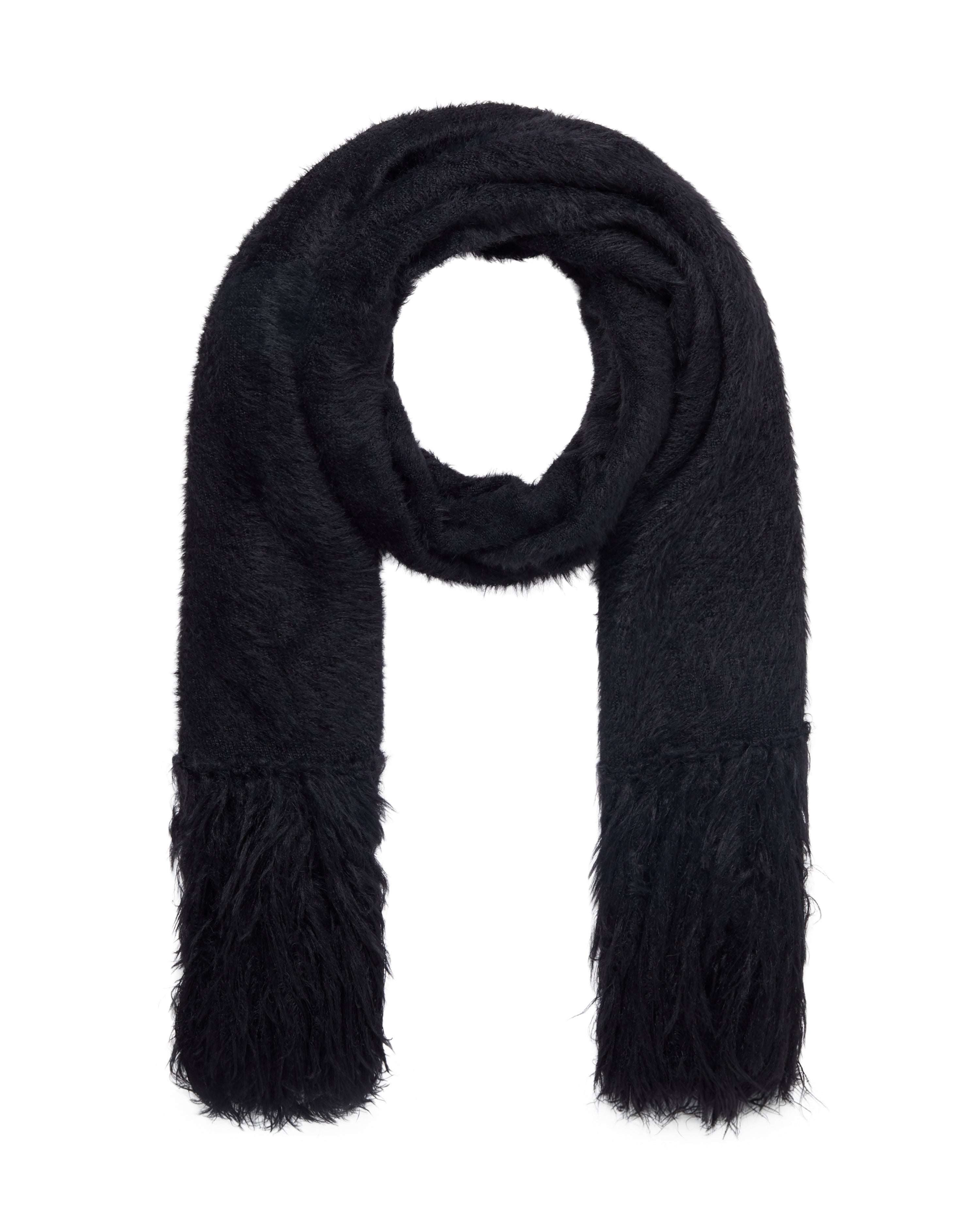 OVERSIZED SCARF IN BLACK – David Koma