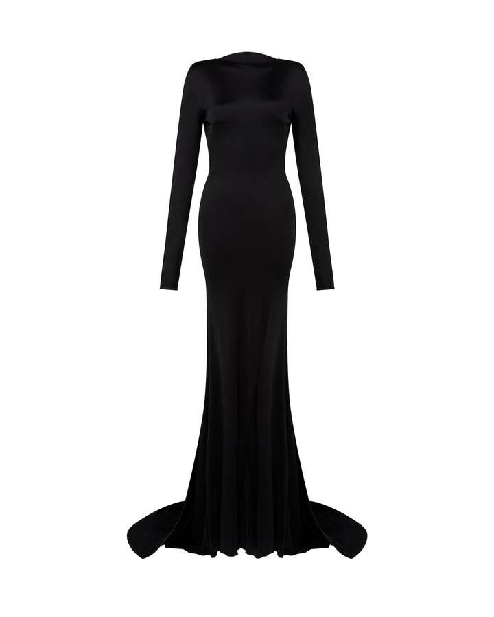 GATHER DETAIL AND OPEN BACK GOWN