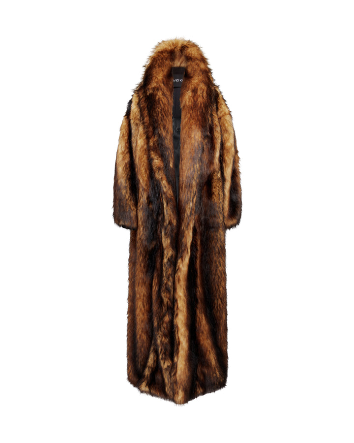 FAUX-FUR OVERSIZED COAT