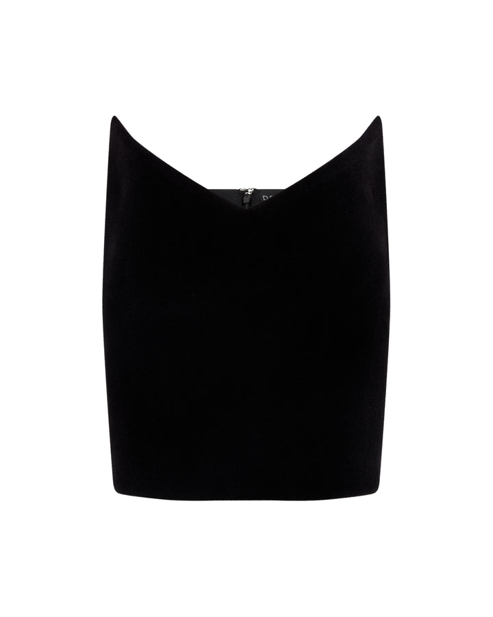 V SHAPE WAIST DETAIL MINI SKIRT