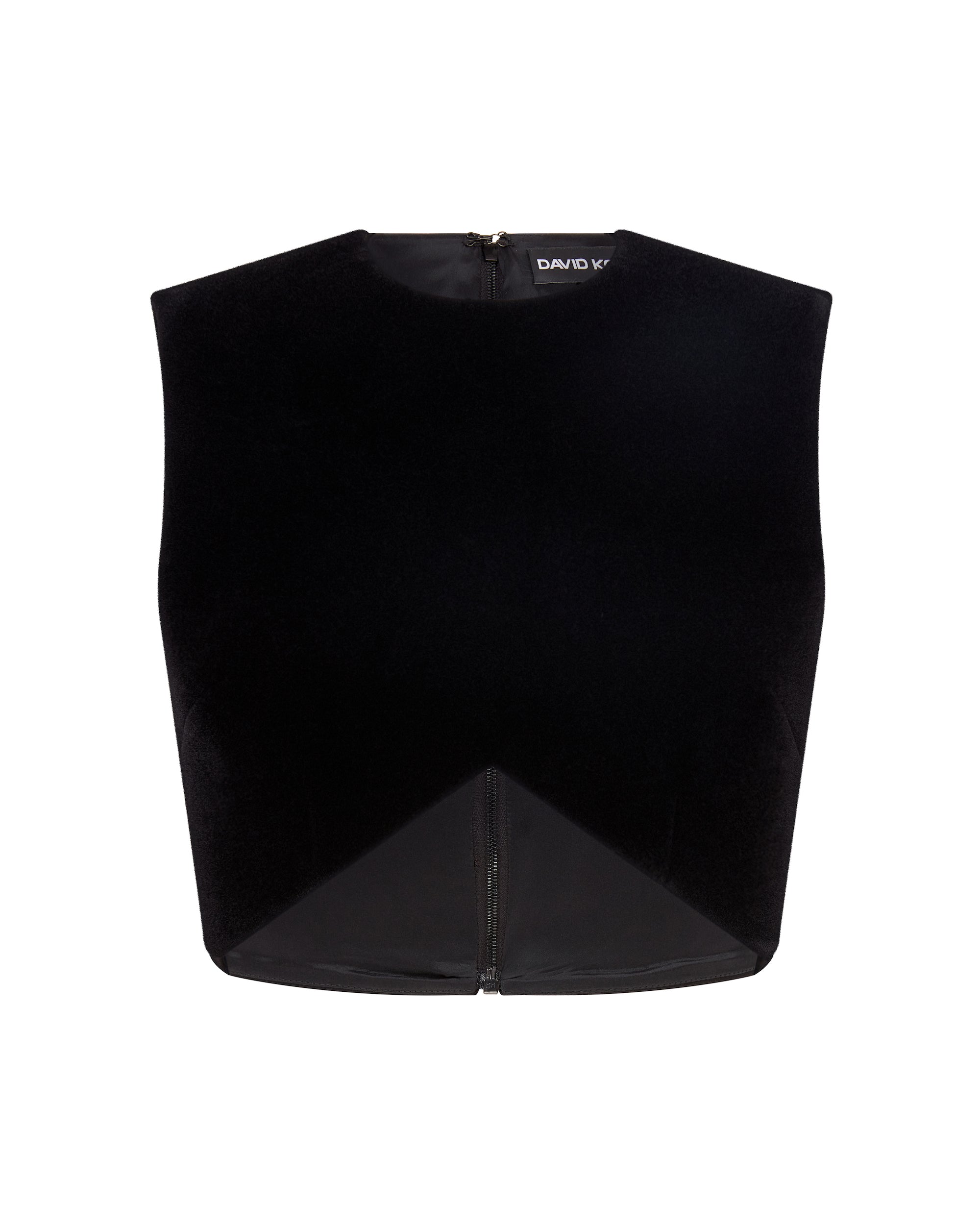 DAVID KOMA 売れ筋商品|||デヴィッド コーマ Tシャツ トップス レディース Tops Black David Koma Crystal Daisy Sleeveless Crop Top in Black
