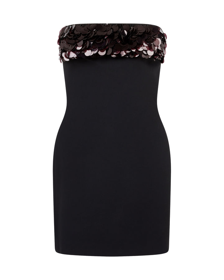PAYETTE SEQUIN TRIM MINI DRESS