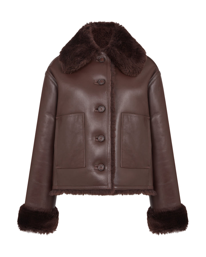 REVERSIBLE SHEARLING JACKET