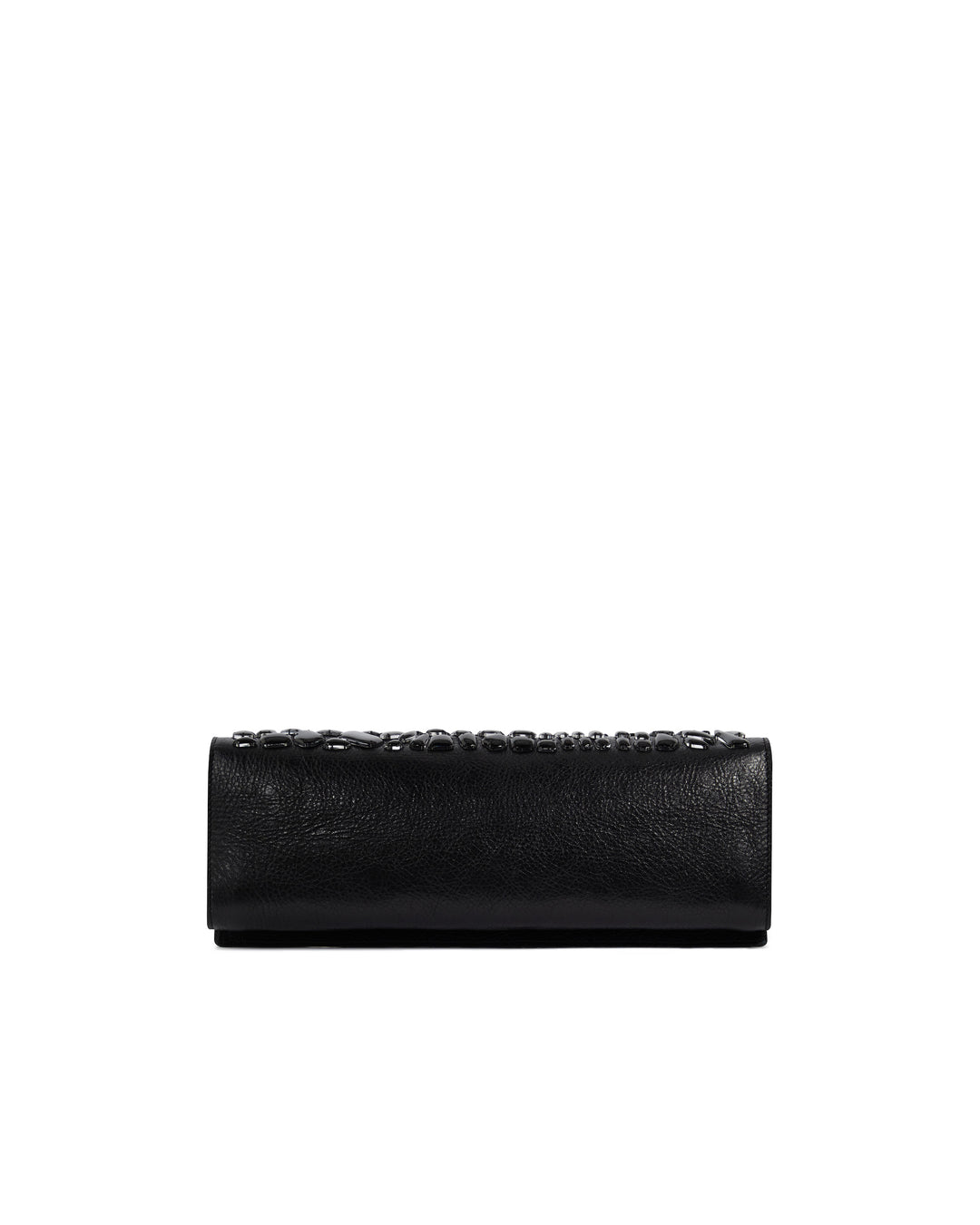 SMALL CROC ENAMEL EMBROIDERY CLUTCH BAG