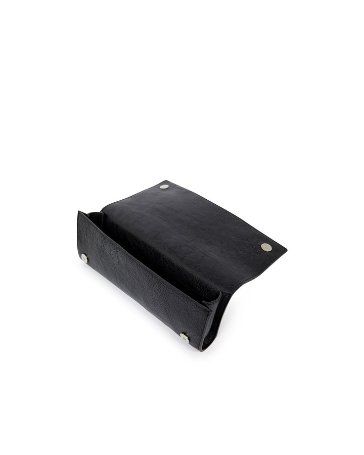 SMALL CROC ENAMEL EMBROIDERY CLUTCH BAG
