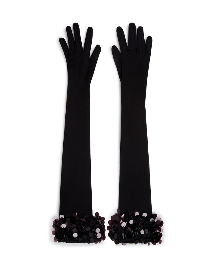 PAYETTE EMBROIDERED LONG JERSEY GLOVES