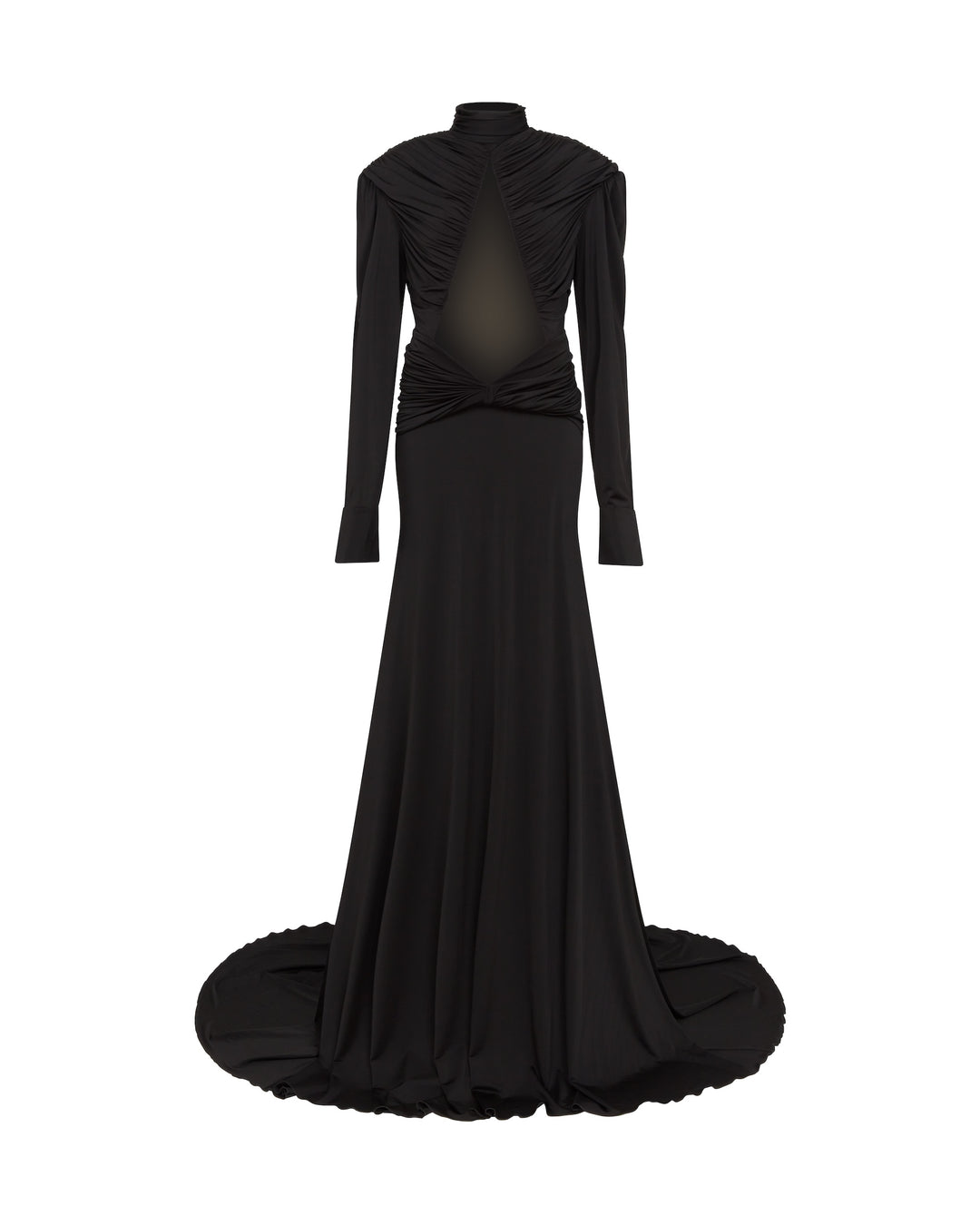 david koma long dress David Koma floral-appliqu Slit Maxi Dress | Orange