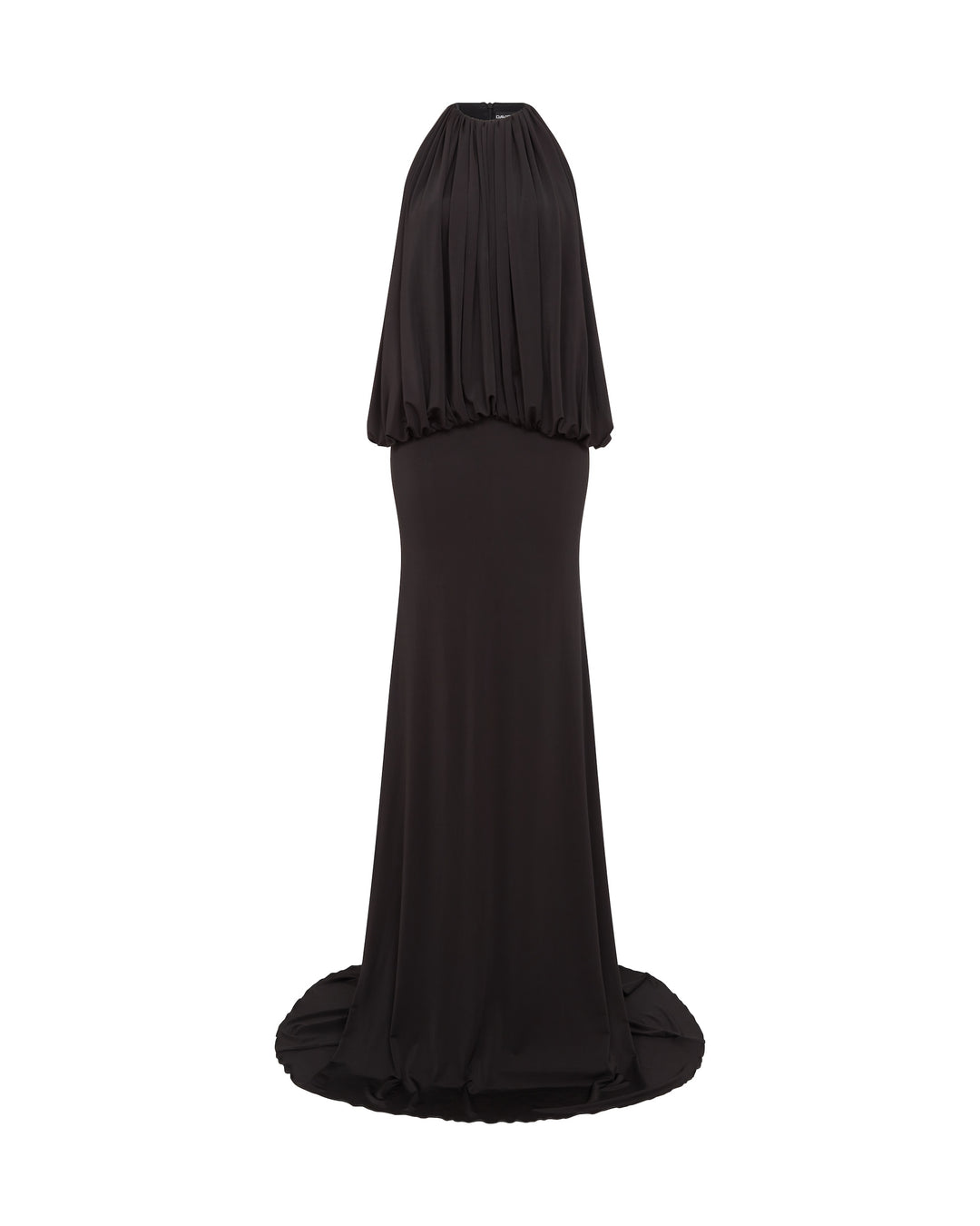 OPEN BACK AND DRAPE GOWN