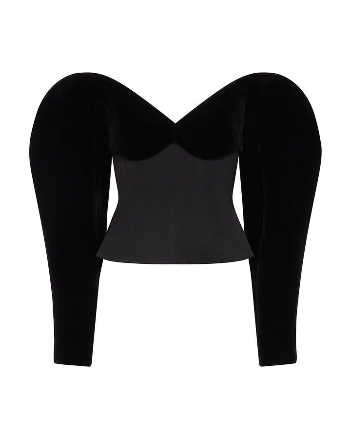 SCULPTURED SLEEVE TOP