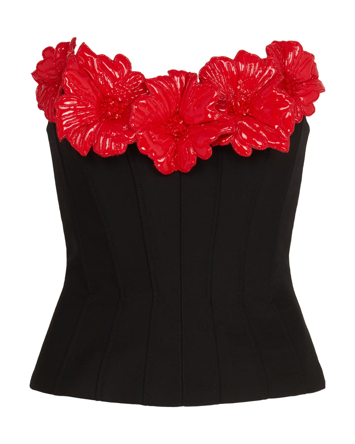 3D FLOWER CORSET TOP