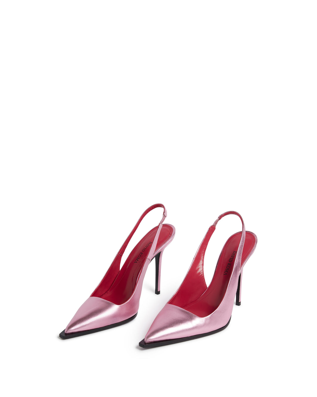 SLINGBACK LEATHER PUMPS IN PINK