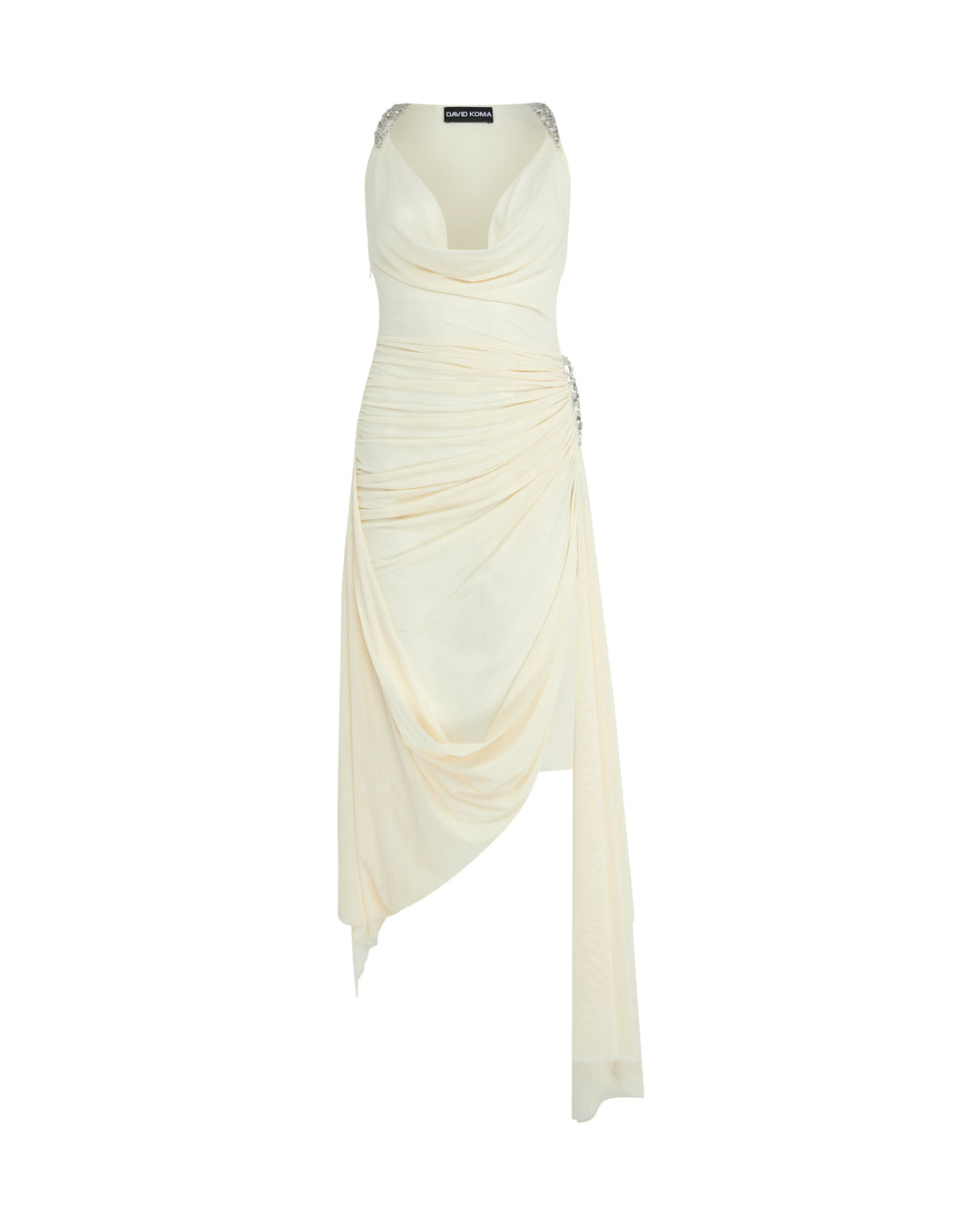 CRYSTAL CLAW DETAILING AND MESH GOWN