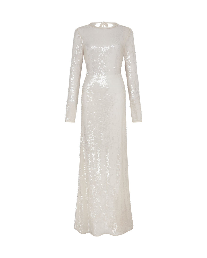 LONG SLEEVED SEQUIN GOWN