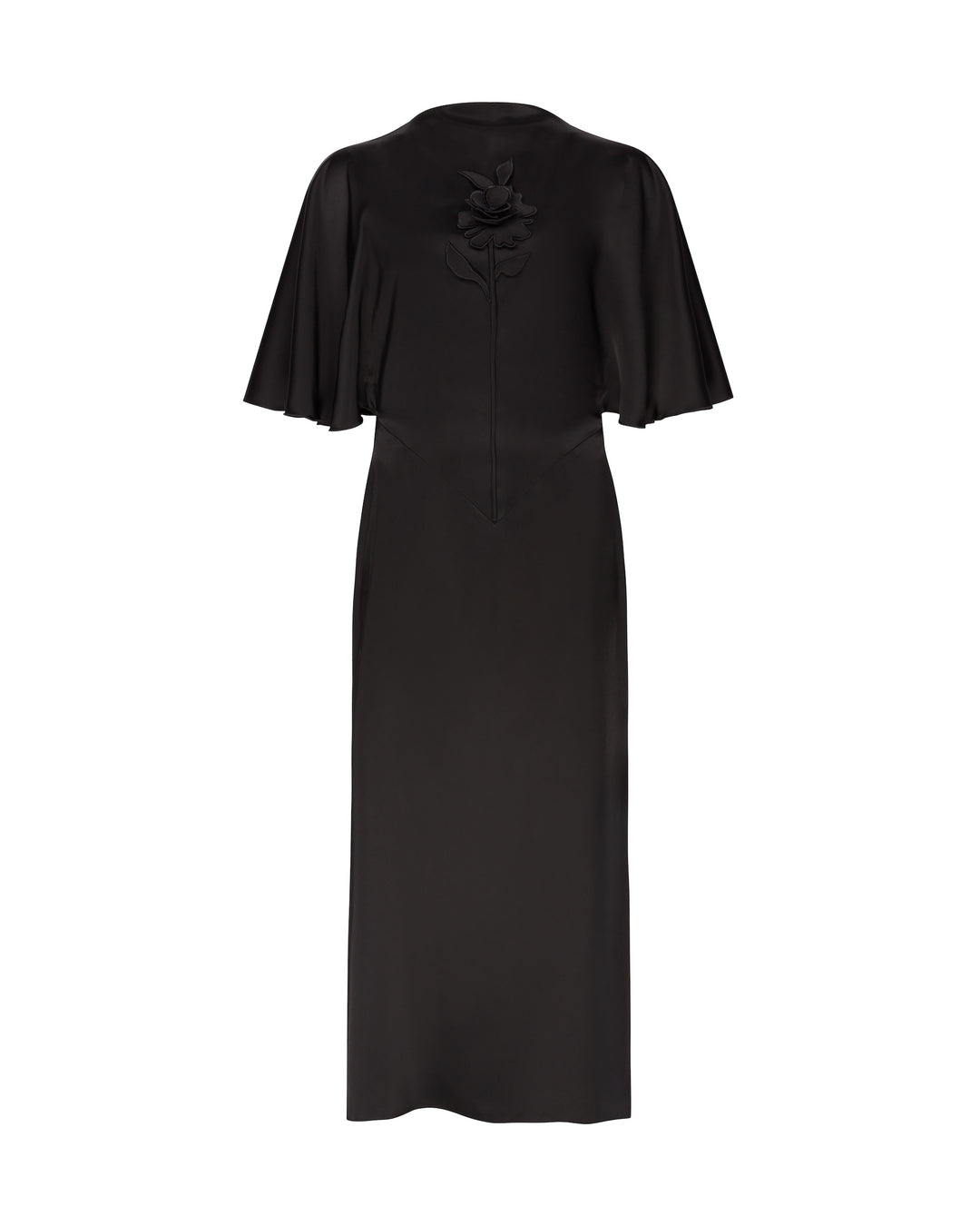 david koma lace dress Lace-trimmed gown in black - David Koma
