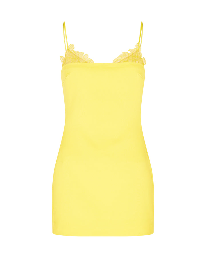 LACE TRIM DETAIL MINI DRESS