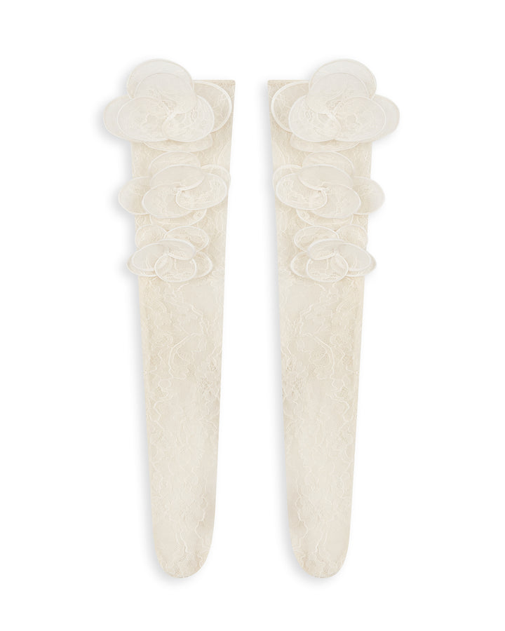 3D FLOWER LACE KNEE HIGH SOCKS