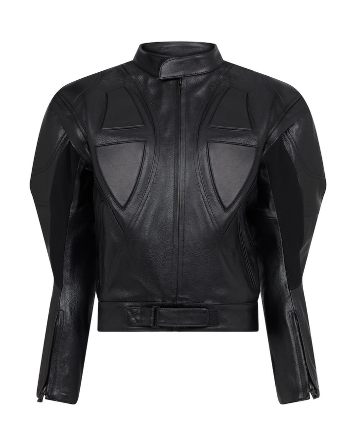 LEATHER BIKER JACKET
