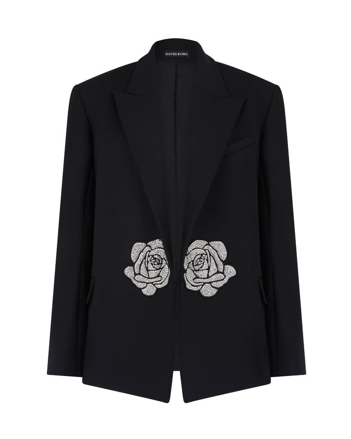 CRYSTAL ROSE TAILORED JACKET