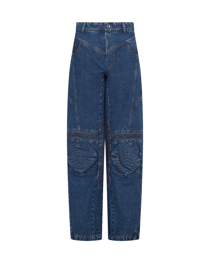 LOOSE FIT BIKER JEANS